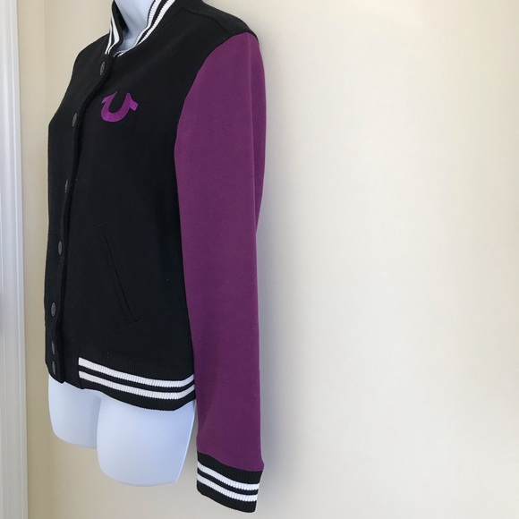 *True Religion Womens Varsity Jacket - Picture 3 of 8